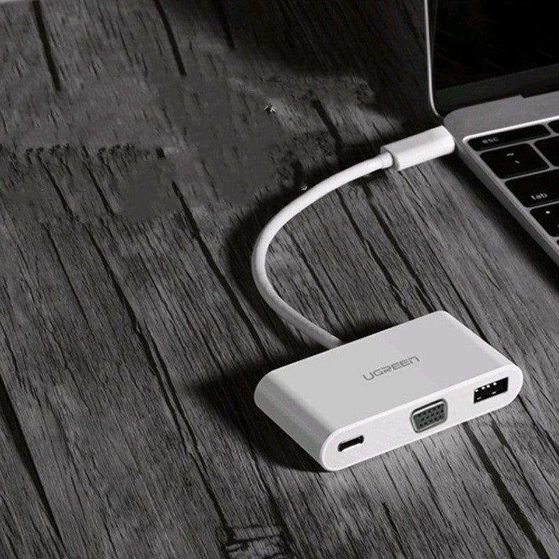 Notebook-USB-Splitter-Hub HD-Kopf
