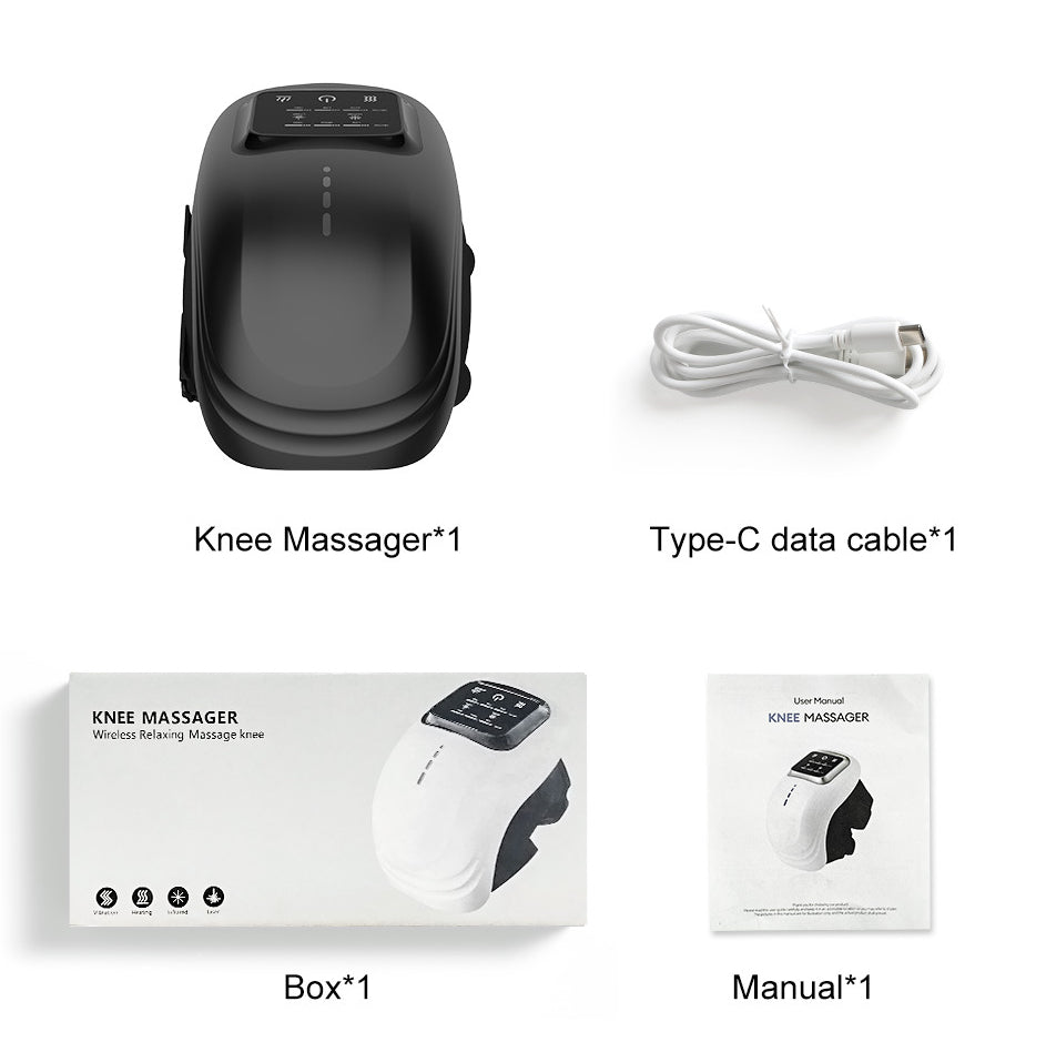 Intelligentes elektrisches Kniemassagegerät für den Heimgebrauch mit intelligenter Knet- und Heizfunktion, wiederaufladbar, zur Schmerzlinderung durch Infrarotlaser und Vibration