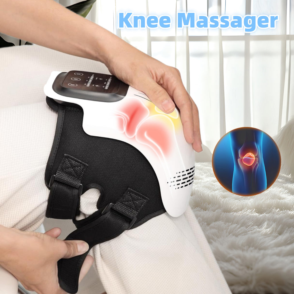 Intelligentes elektrisches Kniemassagegerät für den Heimgebrauch mit intelligenter Knet- und Heizfunktion, wiederaufladbar, zur Schmerzlinderung durch Infrarotlaser und Vibration