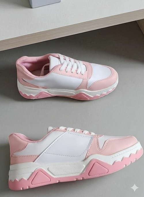 Women's Sport Sneakers Pink & WHite